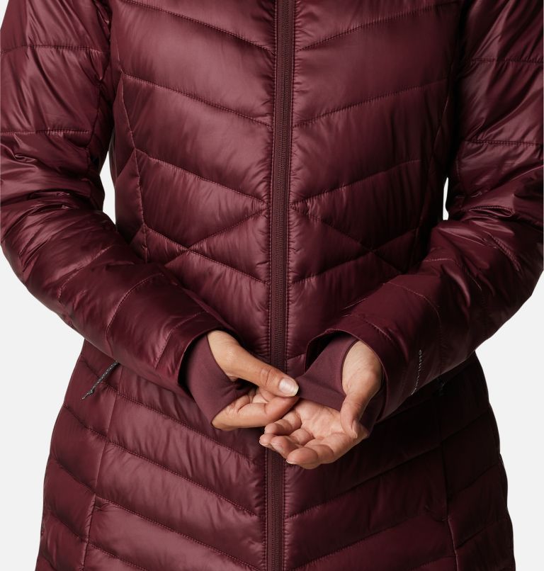Women's Joy Peak Omni-Heat Infinity Mid Insulated Hooded Jacket, Color: Malbec, image 7