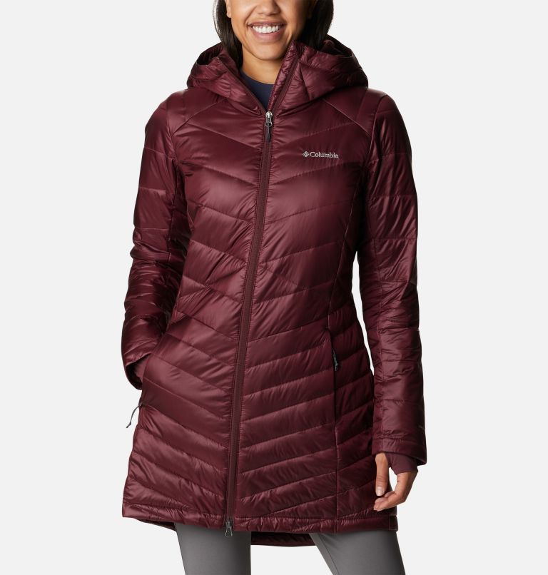 Women's Joy Peak Omni-Heat Infinity Mid Insulated Hooded Jacket, Color: Malbec, image 1