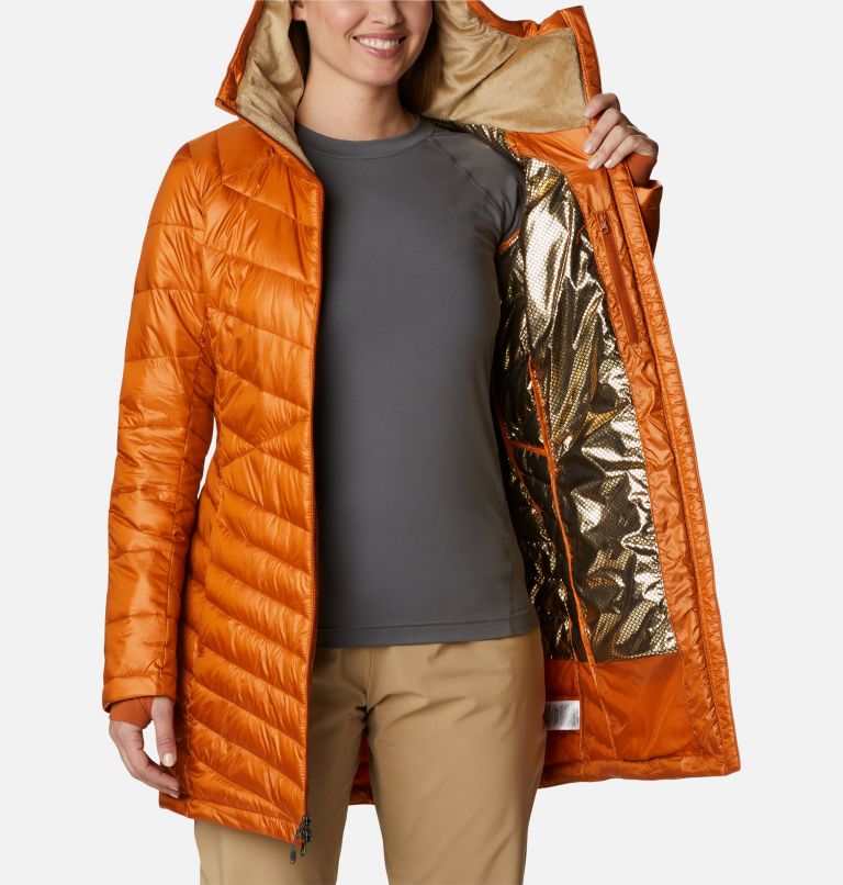 Women's Joy Peak Omni-Heat Infinity Mid Insulated Hooded Jacket, Color: Warm Copper, image 5