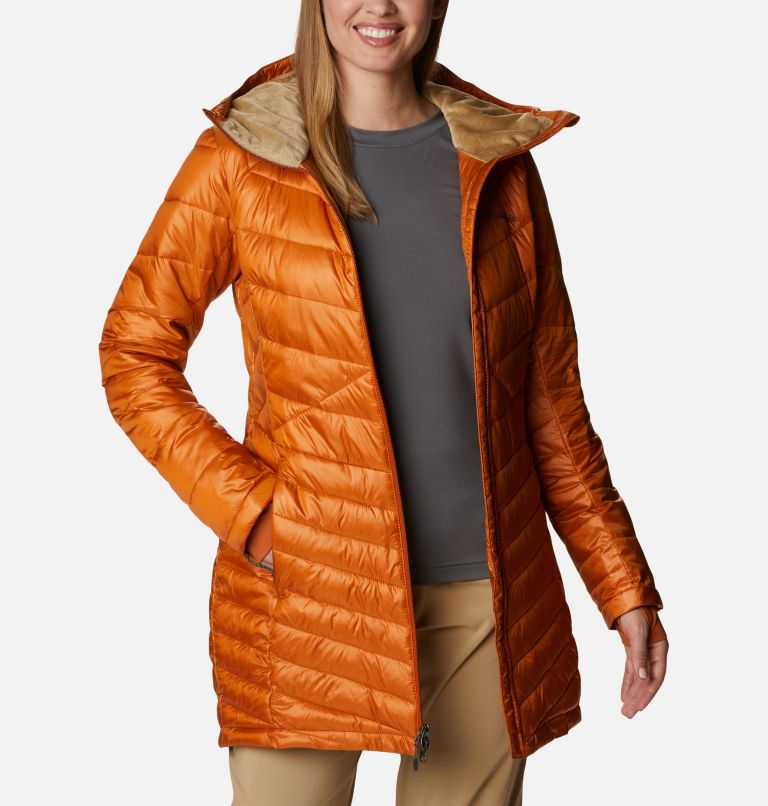 Women's Joy Peak Omni-Heat Infinity Mid Insulated Hooded Jacket, Color: Warm Copper, image 8