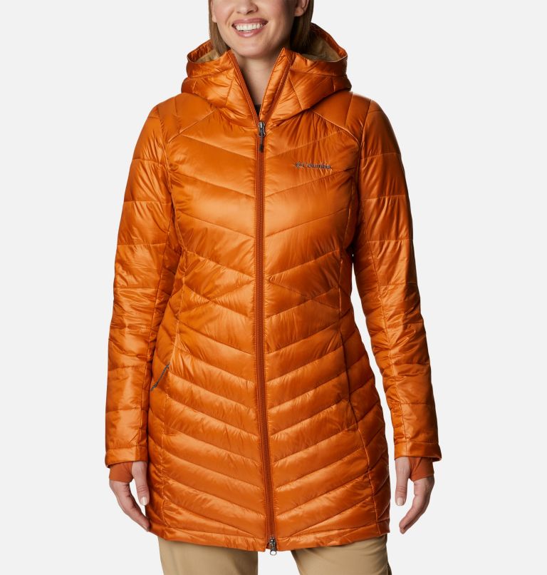 Women's Joy Peak Omni-Heat Infinity Mid Insulated Hooded Jacket, Color: Warm Copper, image 1