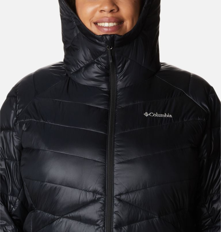 Thumbnail: Women's Joy Peak Omni-Heat Infinity Mid Insulated Hooded Jacket - Plus Size, Color: Black, image 4