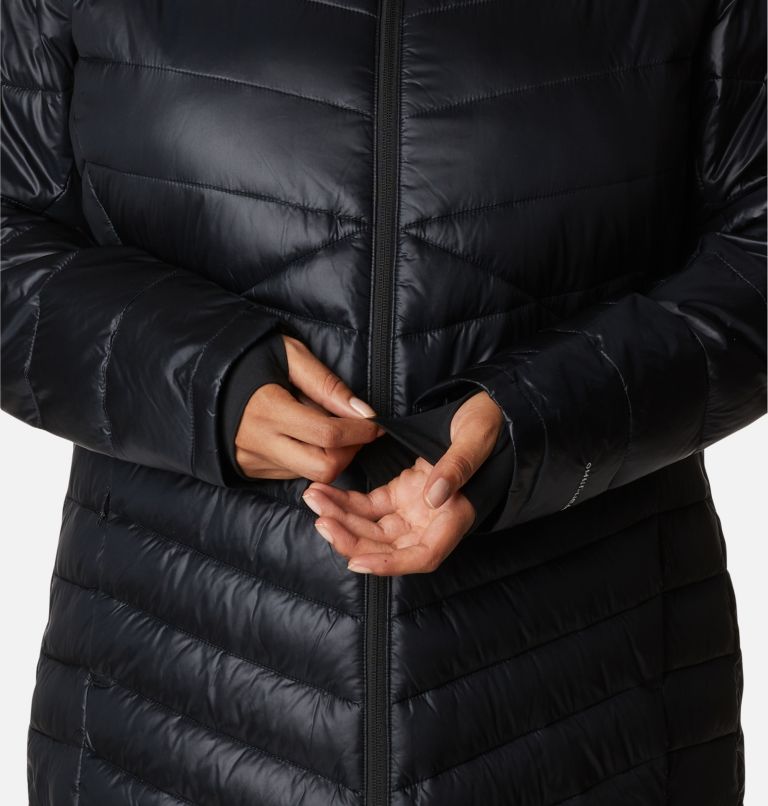 Thumbnail: Women's Joy Peak Omni-Heat Infinity Mid Insulated Hooded Jacket - Plus Size, Color: Black, image 7