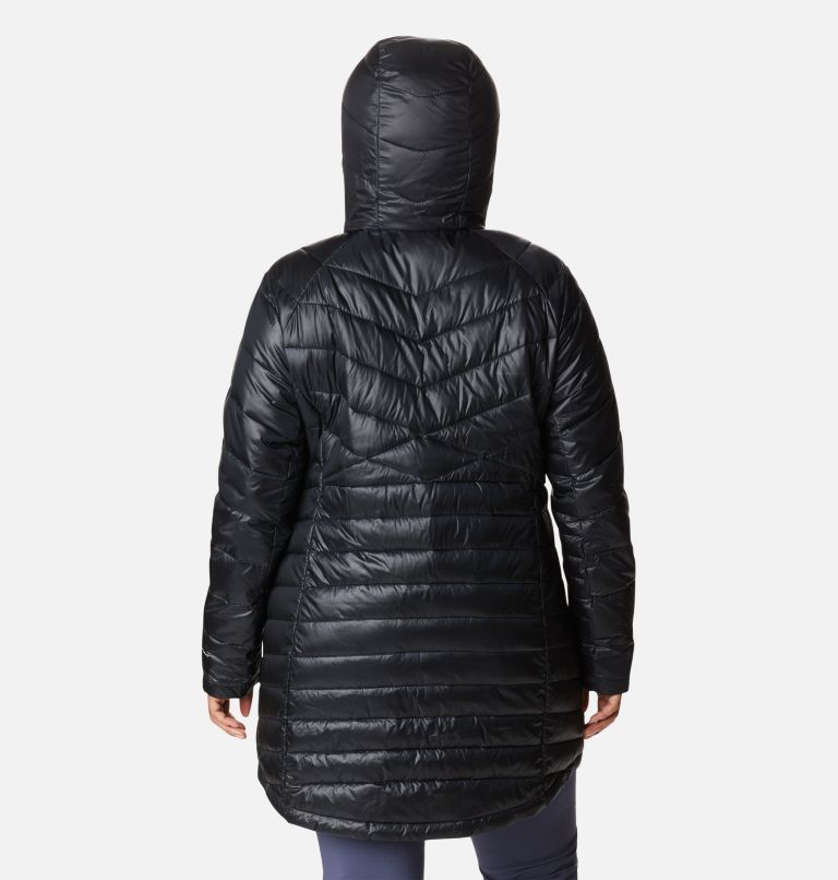 Thumbnail: Women's Joy Peak Omni-Heat Infinity Mid Insulated Hooded Jacket - Plus Size, Color: Black, image 2