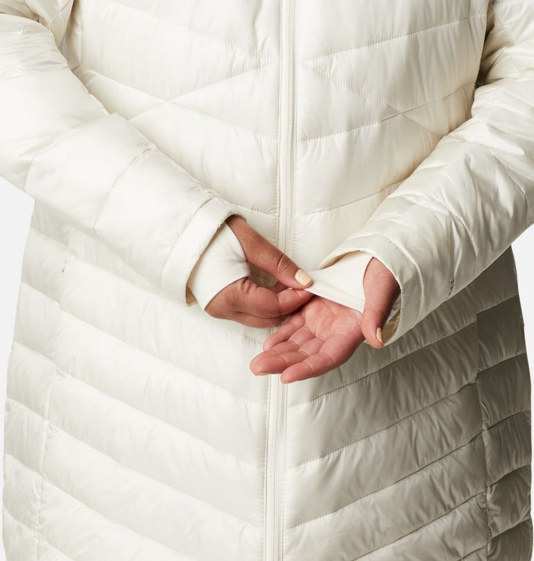 Women's Joy Peak Omni-Heat Infinity Mid Insulated Hooded Jacket - Plus Size, Color: Chalk, image 7