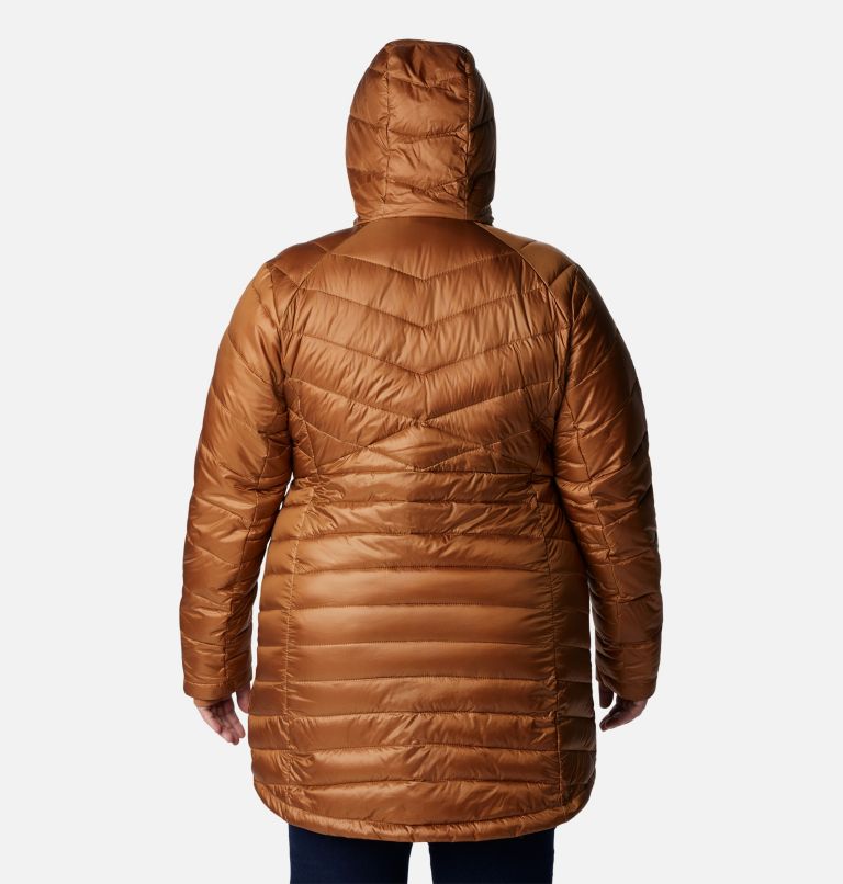 Women's Joy Peak Mid Insulated Hooded Jacket - Plus Size, Color: Camel Brown, image 2