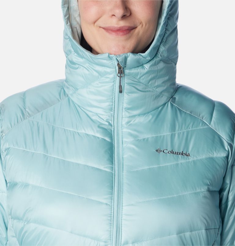 Manteau mi-long Joy Peak pour femme - Grandes tailles, Color: Aqua Haze, image 4
