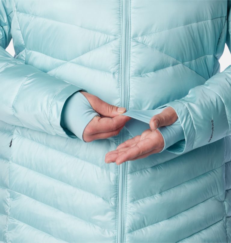 Manteau mi-long Joy Peak pour femme - Grandes tailles, Color: Aqua Haze, image 7