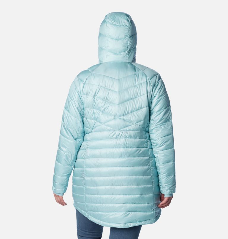Manteau mi-long Joy Peak pour femme - Grandes tailles, Color: Aqua Haze, image 2