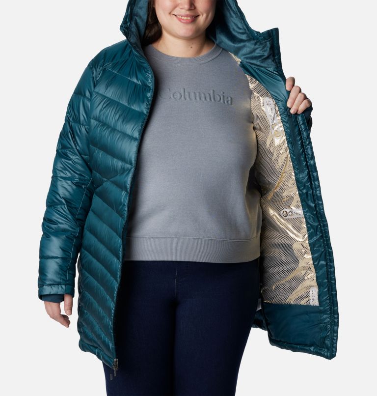Women's Joy Peak Mid Insulated Hooded Jacket - Plus Size, Color: Night Wave, image 5