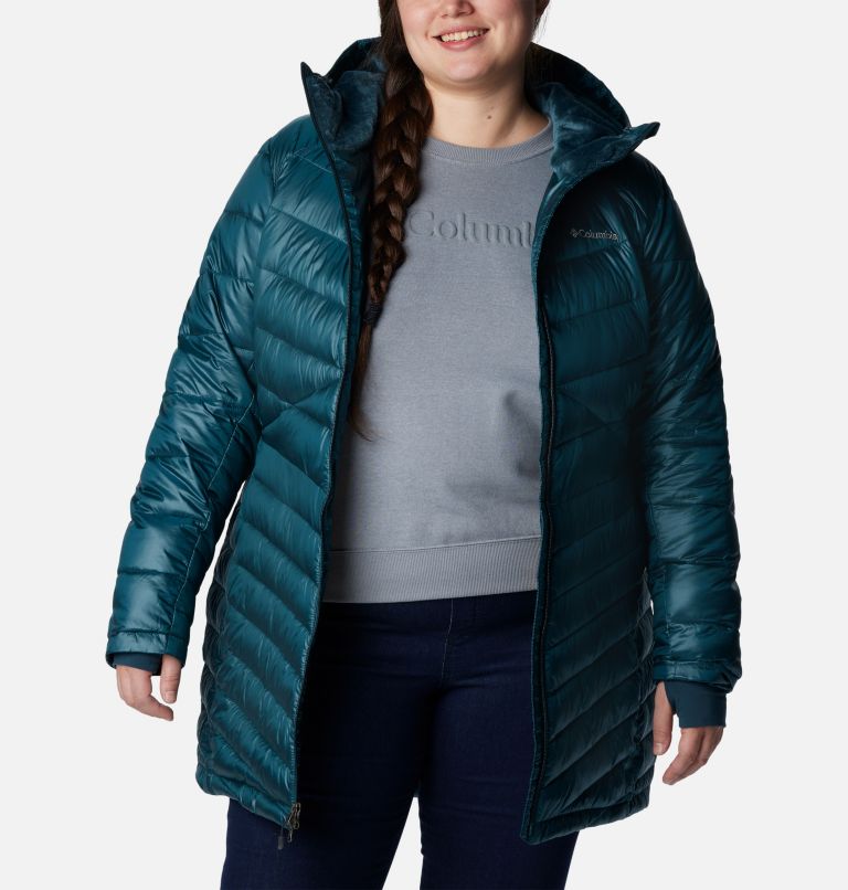 Women's Joy Peak Mid Insulated Hooded Jacket - Plus Size, Color: Night Wave, image 8