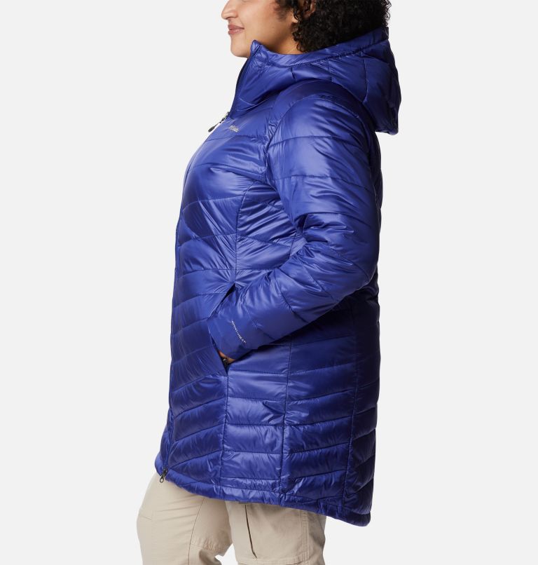 Women's Joy Peak Omni-Heat Infinity Mid Insulated Hooded Jacket - Plus Size, Color: Dark Sapphire, image 3