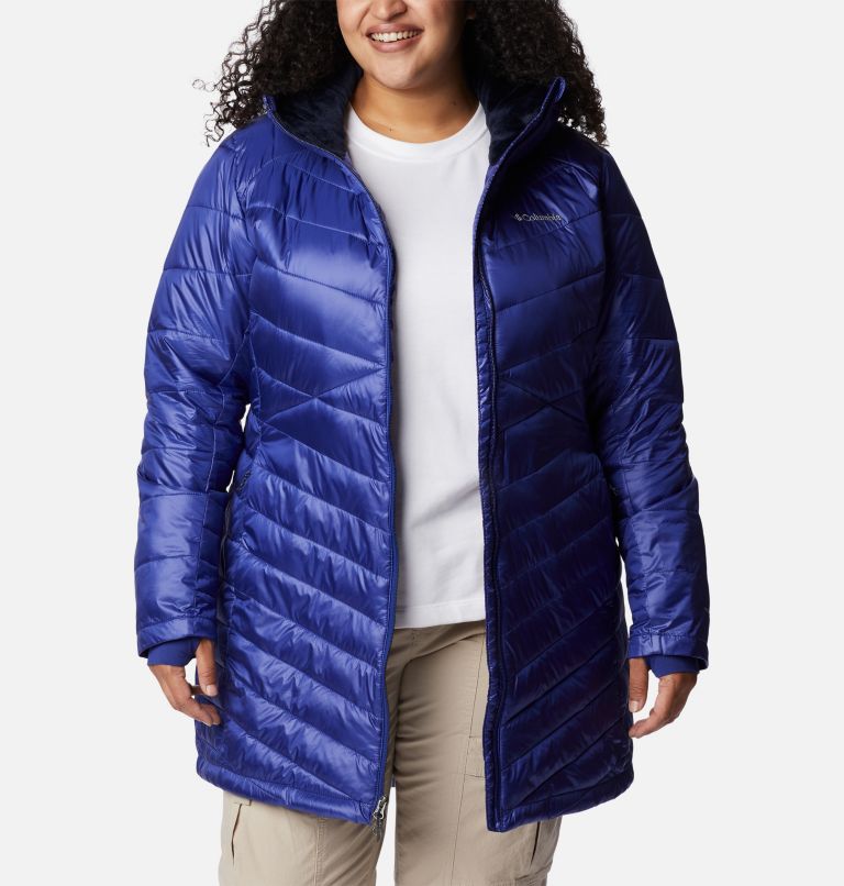 Women's Joy Peak Omni-Heat Infinity Mid Insulated Hooded Jacket - Plus Size, Color: Dark Sapphire, image 6