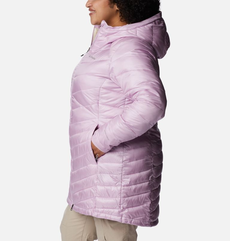 Thumbnail: Women's Joy Peak Omni-Heat Infinity Mid Insulated Hooded Jacket - Plus Size, Color: Aura, image 3