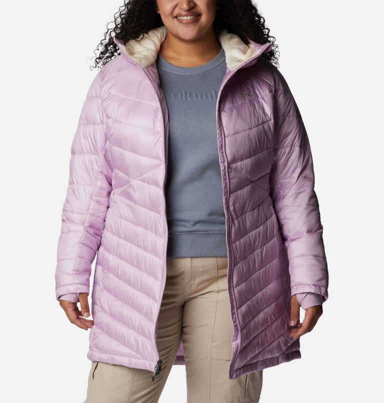 Thumbnail: Women's Joy Peak Omni-Heat Infinity Mid Insulated Hooded Jacket - Plus Size, Color: Aura, image 6