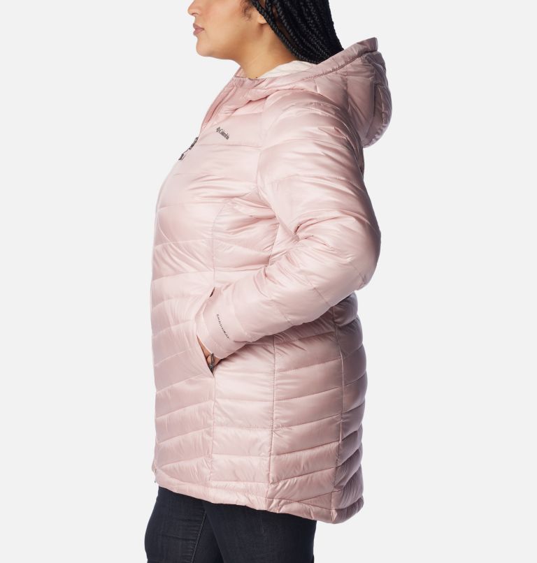 Women's Joy Peak Mid Insulated Hooded Jacket - Plus Size, Color: Dusty Pink, image 3