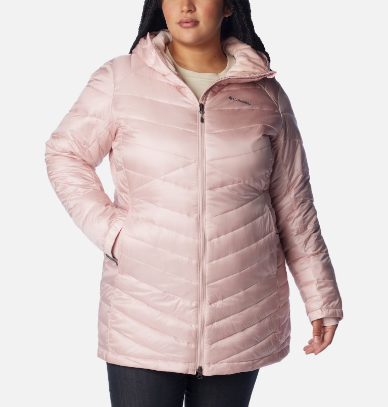 Women's Joy Peak Mid Insulated Hooded Jacket - Plus Size, Color: Dusty Pink, image 1