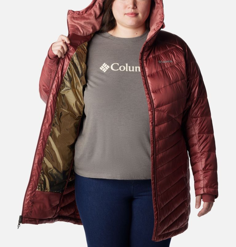 Joy Peak Mid Jacket | 679 | 1X, Color: Beetroot, image 5
