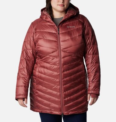 Even&Odd Women's Mid Length Parka Jacket in Red - Size M 