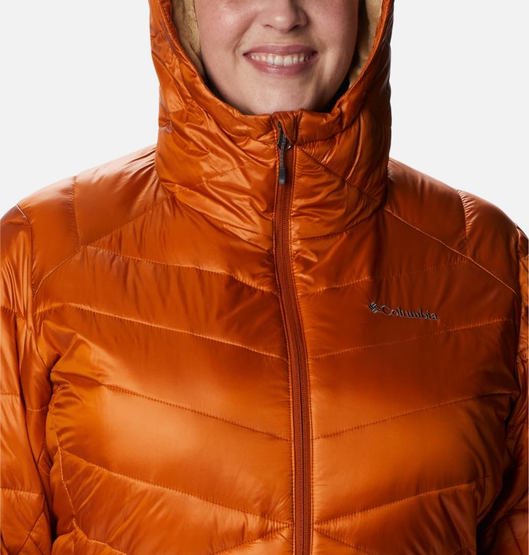 Thumbnail: Women's Joy Peak Omni-Heat Infinity Mid Insulated Hooded Jacket - Plus Size, Color: Warm Copper, image 4