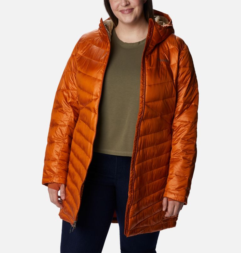 Women's Joy Peak Omni-Heat Infinity Mid Insulated Hooded Jacket - Plus Size, Color: Warm Copper, image 8