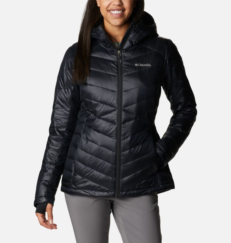 Thumbnail: Women's Joy Peak Omni-Heat Infinity Insulated Hooded Jacket, Color: Black, image 1