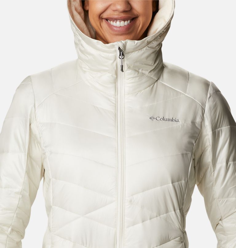Thumbnail: Women's Joy Peak Omni-Heat Infinity Insulated Hooded Jacket, Color: Chalk, image 4