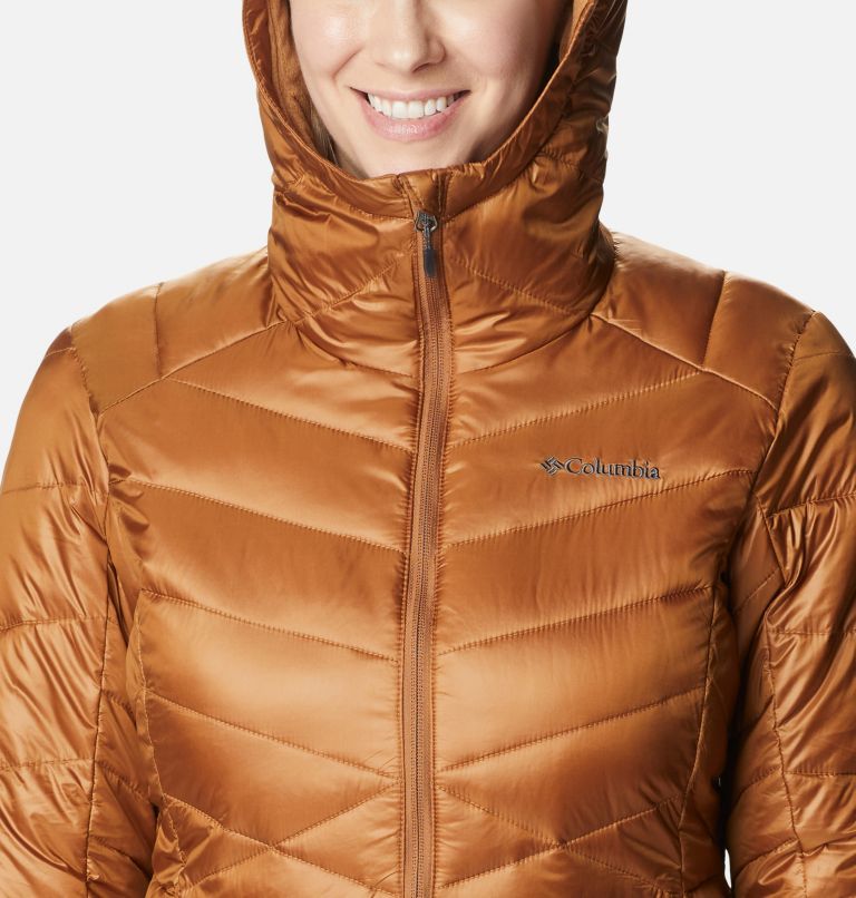 Manteau à capuchon Joy Peak pour femme, Color: Camel Brown, image 4
