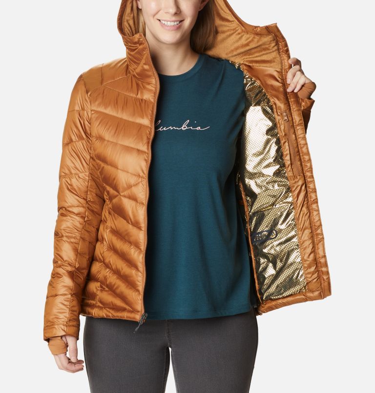 Manteau à capuchon Joy Peak pour femme, Color: Camel Brown, image 5