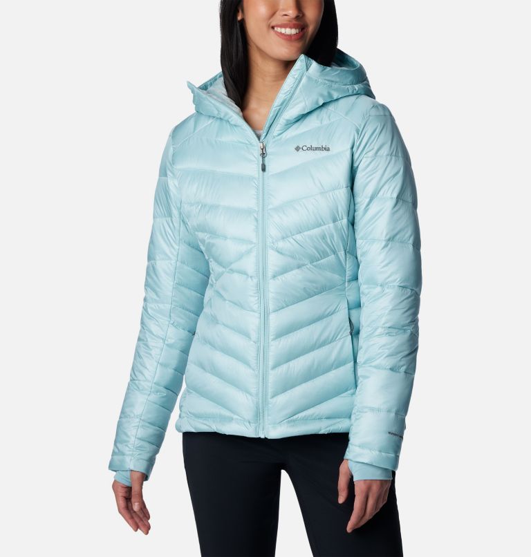 Columbia Women's Joy Peak Jacket, Aqua Haze, X-Small at