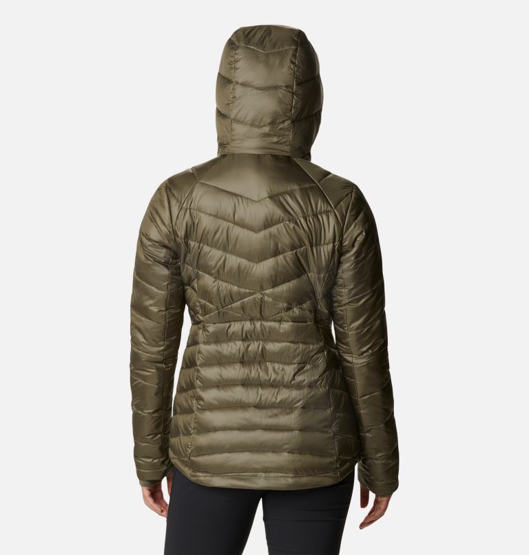 Women's Joy Peak Insulated Hooded Jacket, Color: Stone Green, image 2