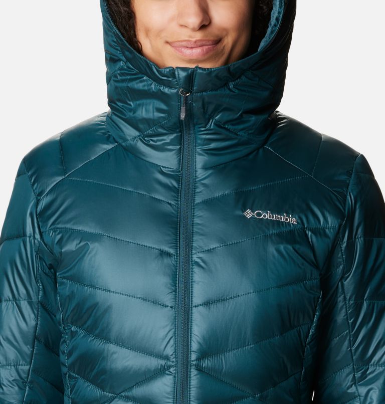 Manteau à capuchon Joy Peak pour femme, Color: Night Wave, image 4