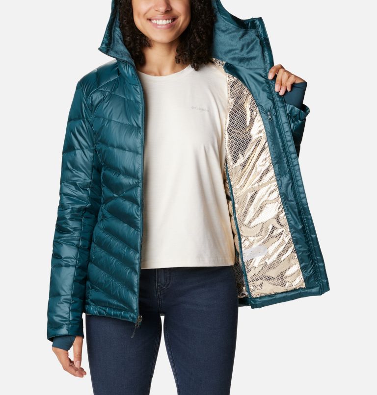 Manteau à capuchon Joy Peak pour femme, Color: Night Wave, image 5