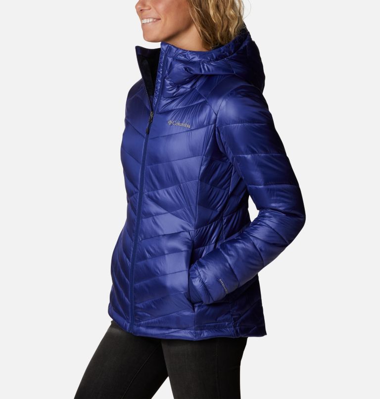 Thumbnail: Women's Joy Peak Insulated Hooded Jacket, Color: Dark Sapphire, image 3