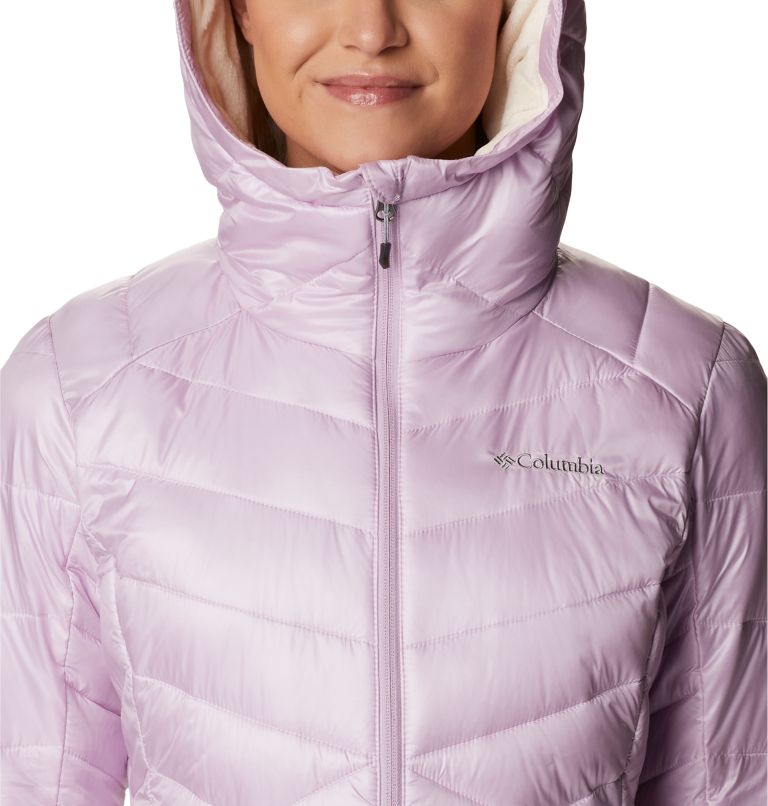 Women's Joy Peak Omni-Heat Infinity Insulated Hooded Jacket, Color: Aura, image 4