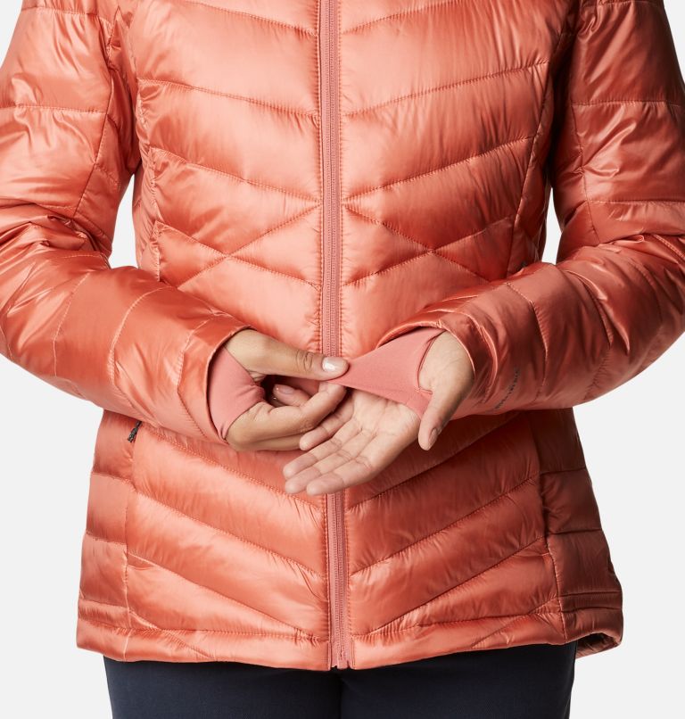 Thumbnail: Women's Joy Peak Omni-Heat Infinity Insulated Hooded Jacket, Color: Dark Coral, image 7