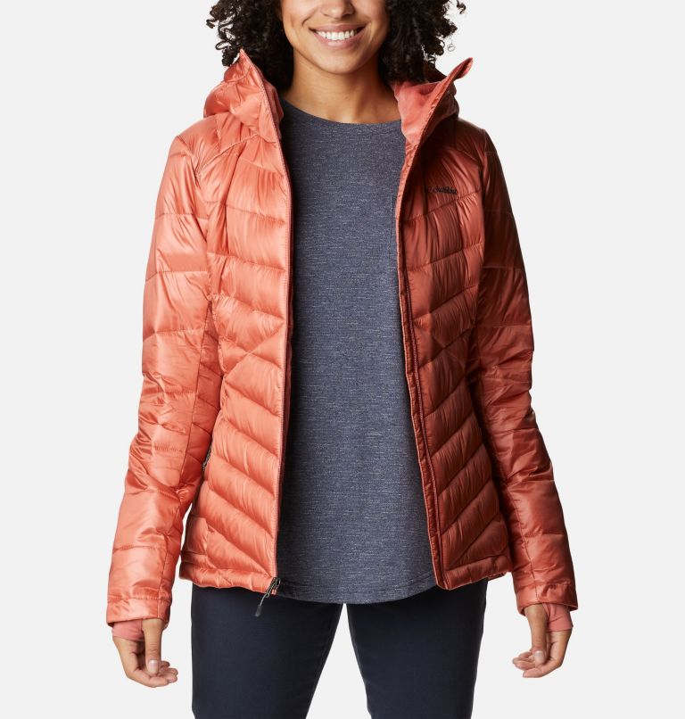 Thumbnail: Women's Joy Peak Omni-Heat Infinity Insulated Hooded Jacket, Color: Dark Coral, image 8
