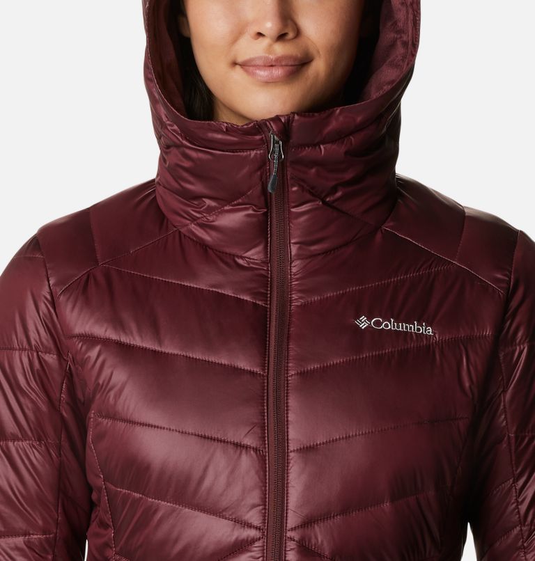 Women's Joy Peak Omni-Heat Infinity Insulated Hooded Jacket, Color: Malbec, image 4