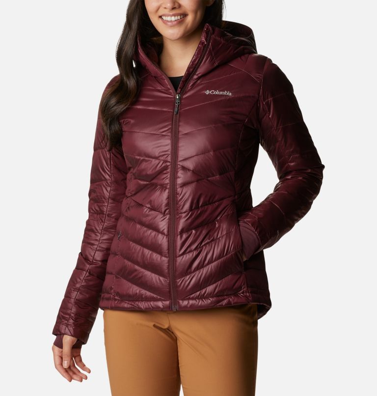 Thumbnail: Women's Joy Peak Omni-Heat Infinity Insulated Hooded Jacket, Color: Malbec, image 1