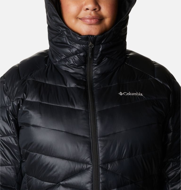 Manteau à capuchon Joy Peak pour femme - Grandes tailles, Color: Black