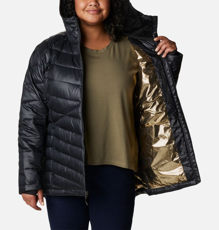 Women's Joy Peak Omni-Heat Infinity Insulated Hooded Jacket - Plus Size, Color: Black
