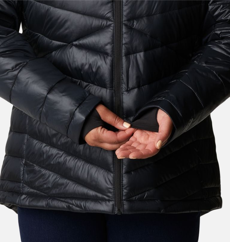 Thumbnail: Women's Joy Peak Omni-Heat Infinity Insulated Hooded Jacket - Plus Size, Color: Black, image 7