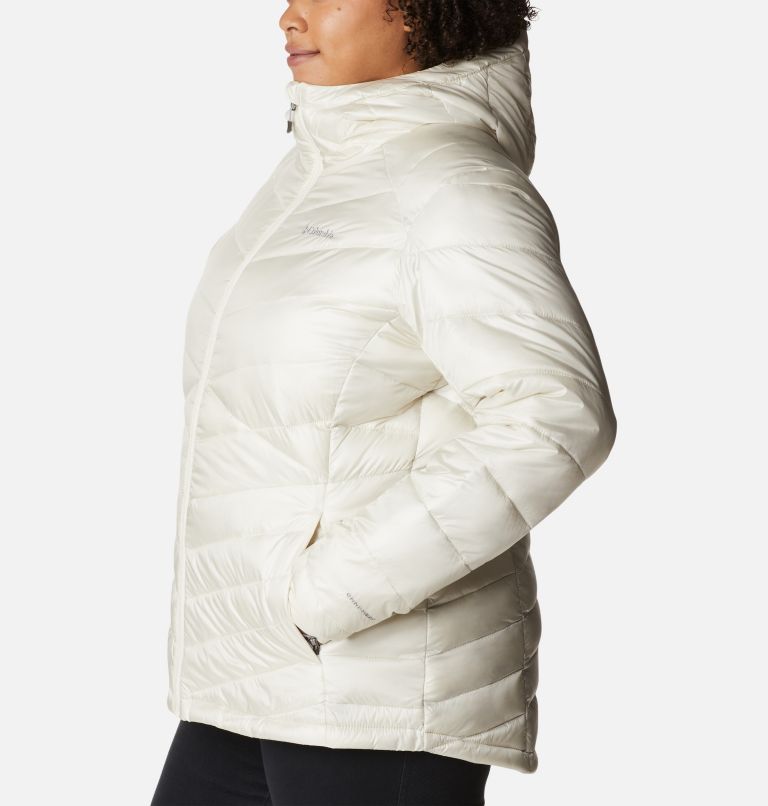 Thumbnail: Women's Joy Peak Omni-Heat Infinity Insulated Hooded Jacket - Plus Size, Color: Chalk, image 3