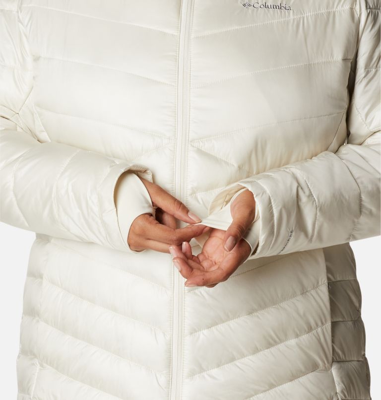 Women's Joy Peak Omni-Heat Infinity Insulated Hooded Jacket - Plus Size, Color: Chalk, image 7