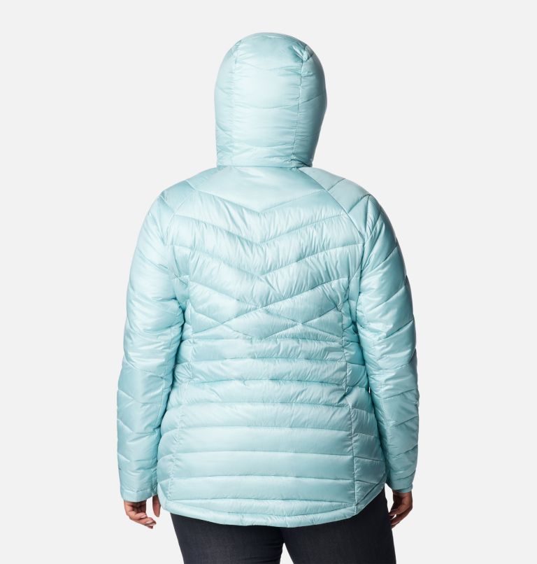Women's Joy Peak Insulated Hooded Jacket - Plus Size, Color: Aqua Haze, image 2
