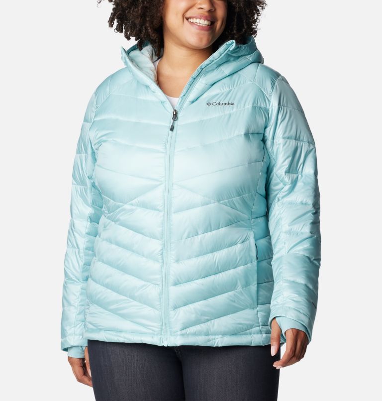 Women's Joy Peak Insulated Hooded Jacket - Plus Size, Color: Aqua Haze, image 1