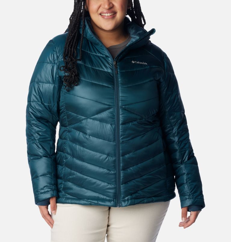 Thumbnail: Women's Joy Peak Insulated Hooded Jacket - Plus Size, Color: Night Wave, image 1