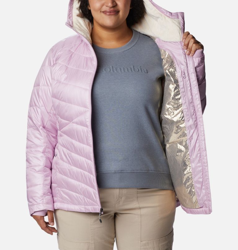 Thumbnail: Women's Joy Peak Omni-Heat Infinity Insulated Hooded Jacket - Plus Size, Color: Aura, image 5