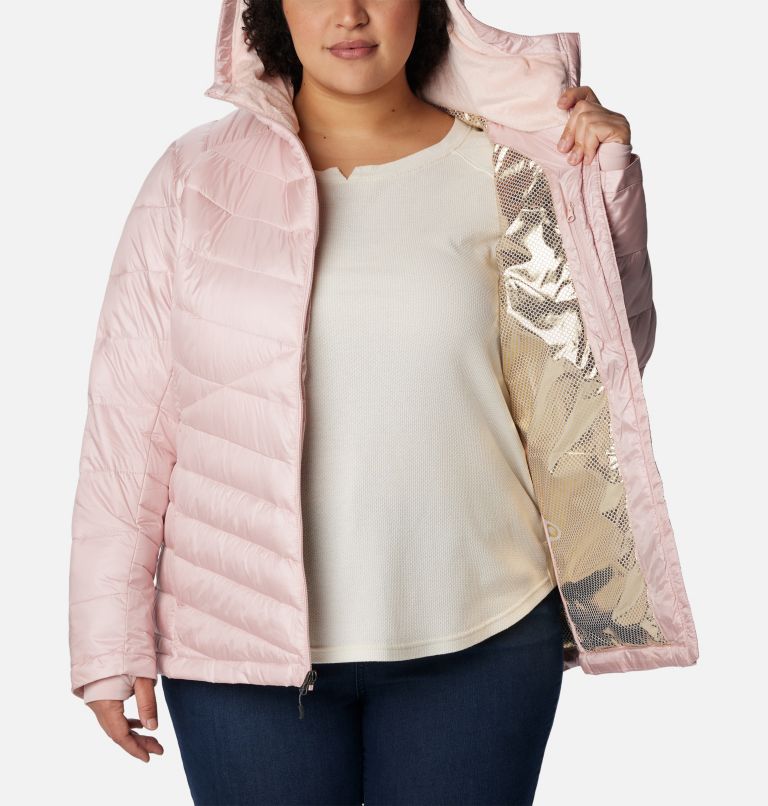 Thumbnail: Women's Joy Peak Insulated Hooded Jacket - Plus Size, Color: Dusty Pink, image 5