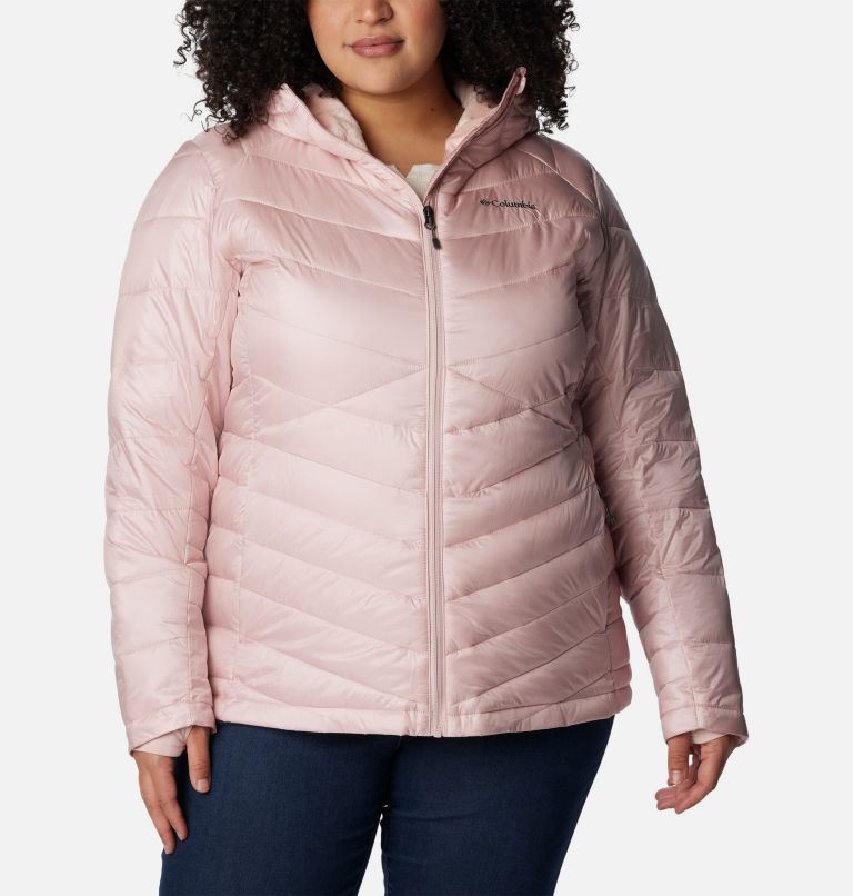 Thumbnail: Women's Joy Peak Insulated Hooded Jacket - Plus Size, Color: Dusty Pink, image 1